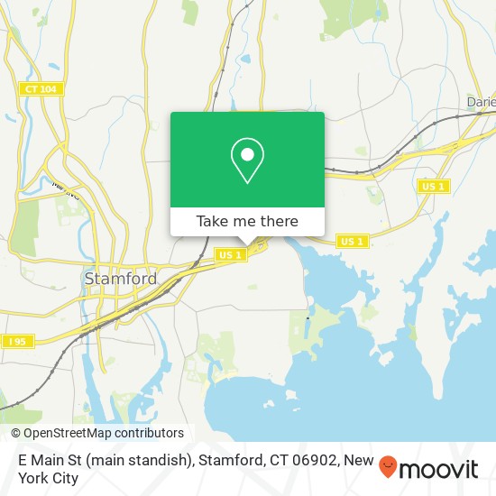 Mapa de E Main St (main standish), Stamford, CT 06902