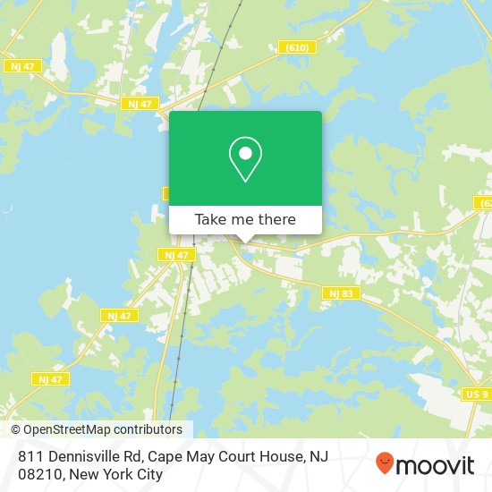 811 Dennisville Rd, Cape May Court House, NJ 08210 map