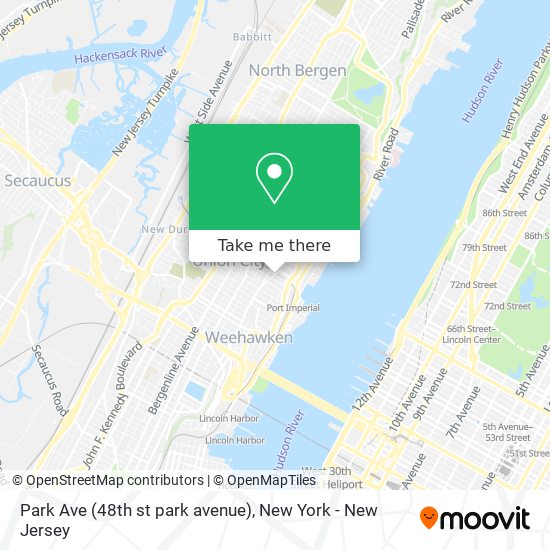 Mapa de Park Ave (48th st park avenue)
