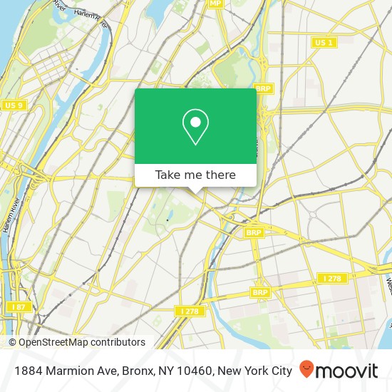 1884 Marmion Ave, Bronx, NY 10460 map