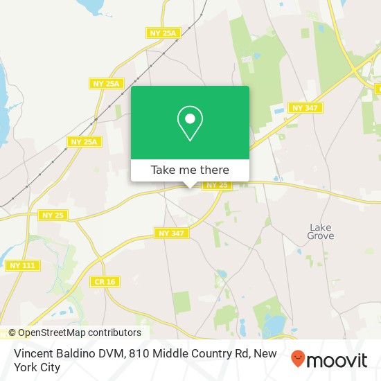 Vincent Baldino DVM, 810 Middle Country Rd map