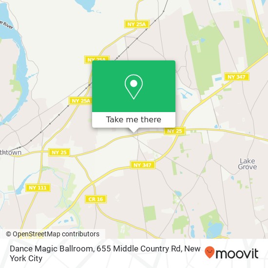 Dance Magic Ballroom, 655 Middle Country Rd map