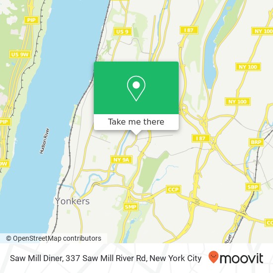 Saw Mill Diner, 337 Saw Mill River Rd map