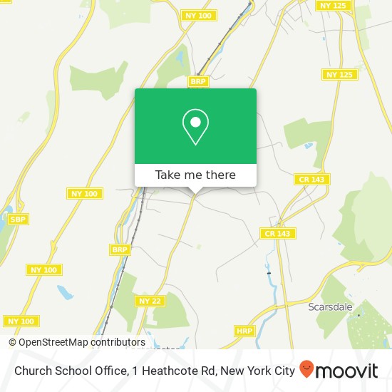Mapa de Church School Office, 1 Heathcote Rd