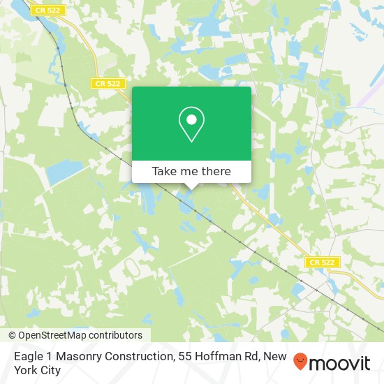 Mapa de Eagle 1 Masonry Construction, 55 Hoffman Rd