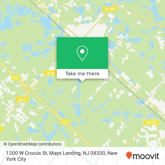 1200 W Crocus St, Mays Landing, NJ 08330 map