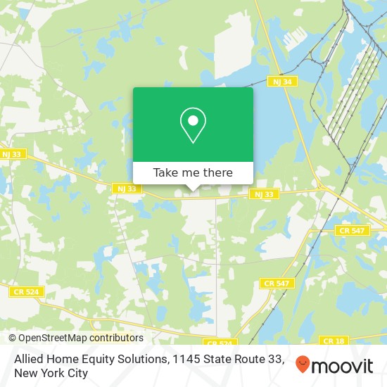 Allied Home Equity Solutions, 1145 State Route 33 map