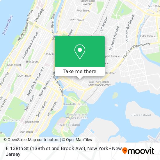 Mapa de E 138th St (138th st and Brook Ave)