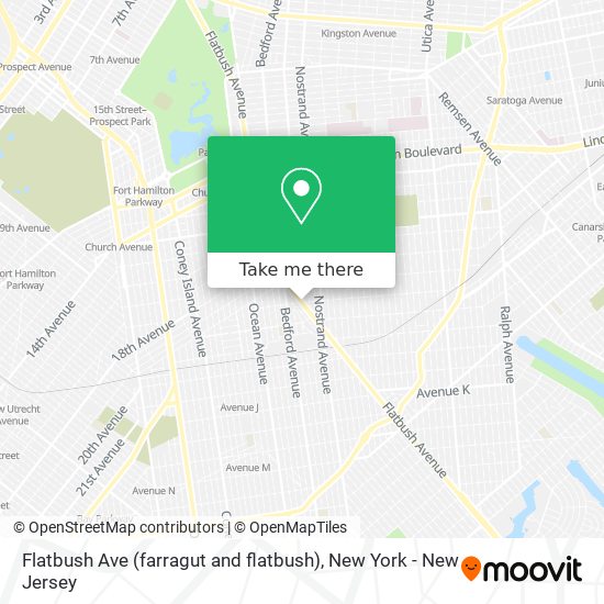 Mapa de Flatbush Ave (farragut and flatbush)