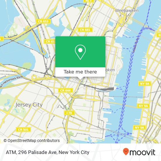 Mapa de ATM, 296 Palisade Ave
