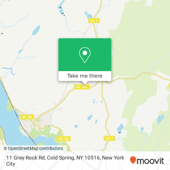 Mapa de 11 Grey Rock Rd, Cold Spring, NY 10516