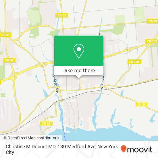 Christine M Doucet MD, 130 Medford Ave map