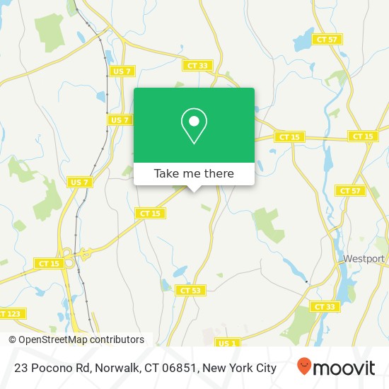23 Pocono Rd, Norwalk, CT 06851 map