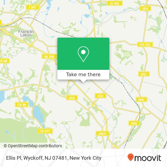 Ellis Pl, Wyckoff, NJ 07481 map