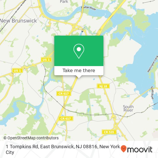 1 Tompkins Rd, East Brunswick, NJ 08816 map