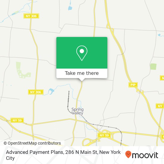 Mapa de Advanced Payment Plans, 286 N Main St