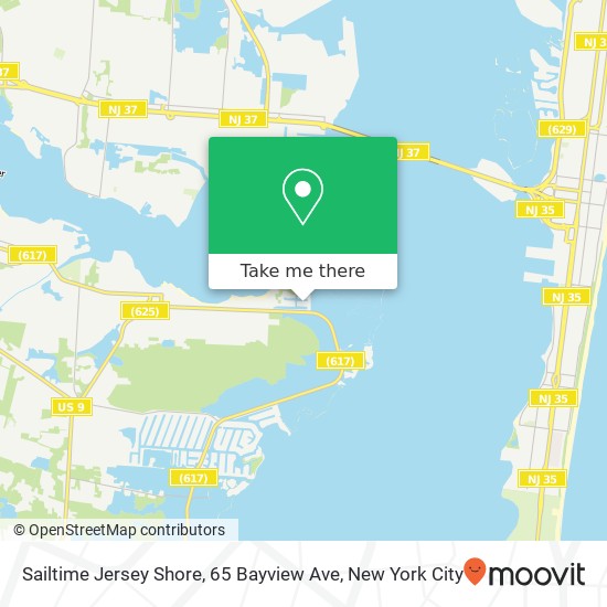 Mapa de Sailtime Jersey Shore, 65 Bayview Ave