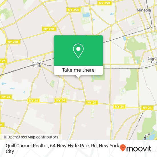 Mapa de Quill Carmel Realtor, 64 New Hyde Park Rd