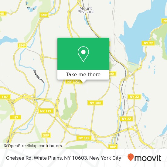 Chelsea Rd, White Plains, NY 10603 map