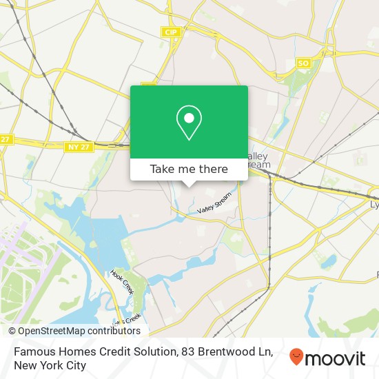 Famous Homes Credit Solution, 83 Brentwood Ln map