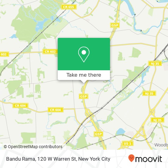 Bandu Rama, 120 W Warren St map