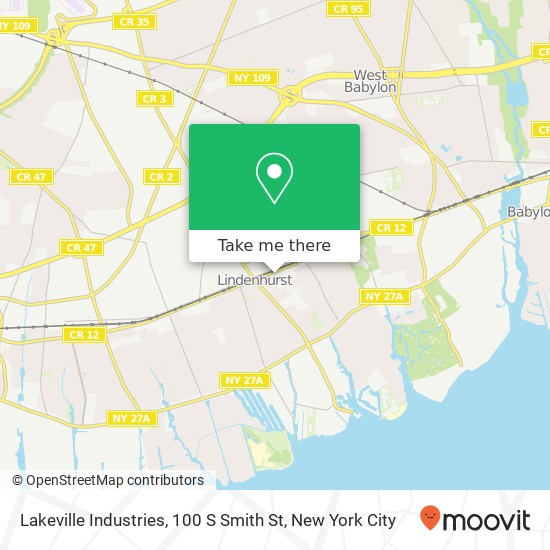 Mapa de Lakeville Industries, 100 S Smith St