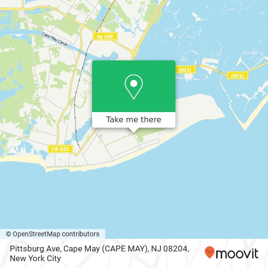 Mapa de Pittsburg Ave, Cape May (CAPE MAY), NJ 08204