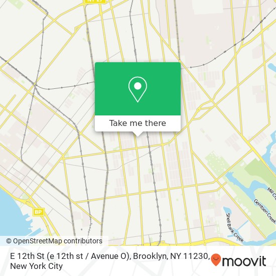 E 12th St (e 12th st / Avenue O), Brooklyn, NY 11230 map