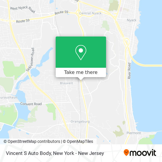 Vincent S Auto Body map