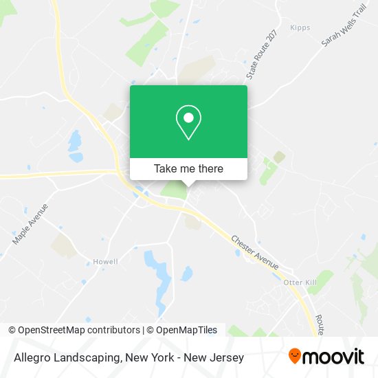 Allegro Landscaping map