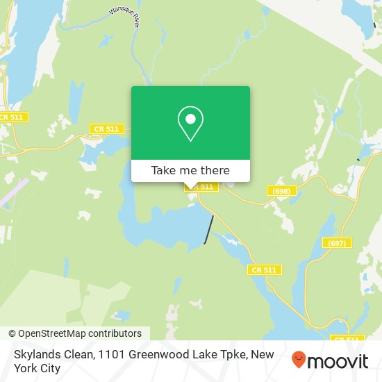 Mapa de Skylands Clean, 1101 Greenwood Lake Tpke