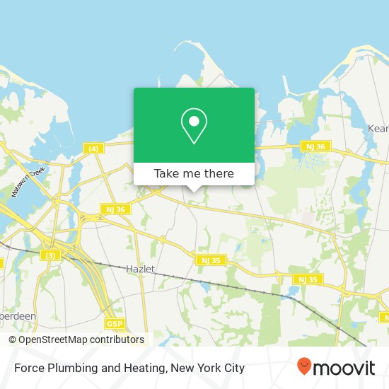Mapa de Force Plumbing and Heating