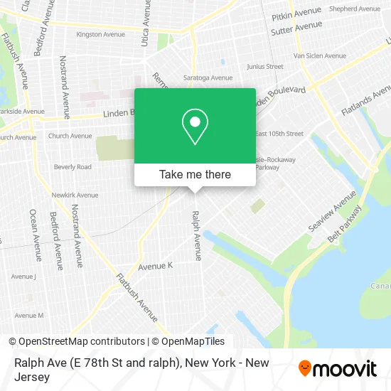 Ralph Ave (E 78th St and ralph) map