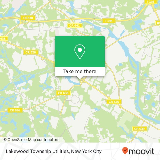 Lakewood Township Utilities map