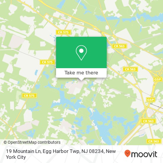 19 Mountain Ln, Egg Harbor Twp, NJ 08234 map