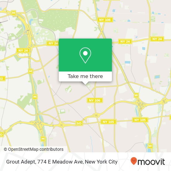 Mapa de Grout Adept, 774 E Meadow Ave