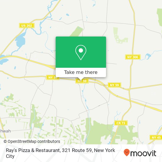 Mapa de Ray's Pizza & Restaurant, 321 Route 59