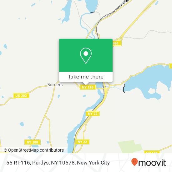 Mapa de 55 RT-116, Purdys, NY 10578