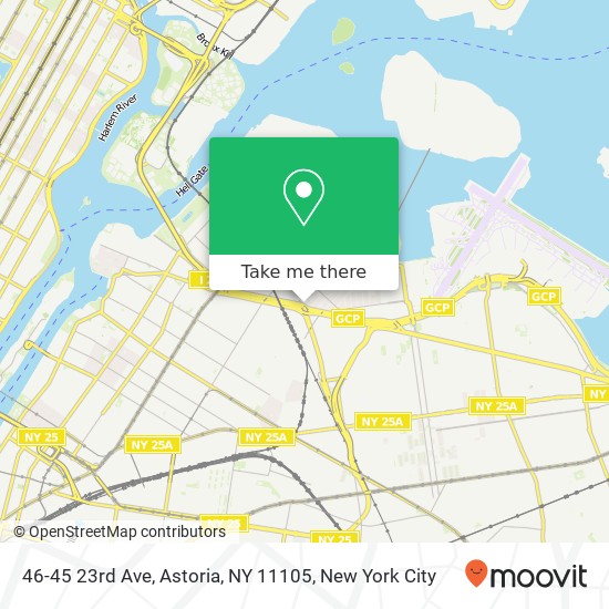 Mapa de 46-45 23rd Ave, Astoria, NY 11105