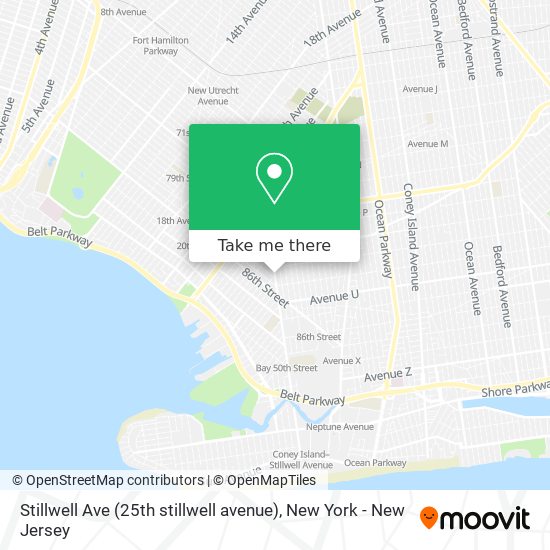 Stillwell Ave (25th stillwell avenue) map