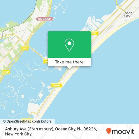 Asbury Ave (36th asbury), Ocean City, NJ 08226 map