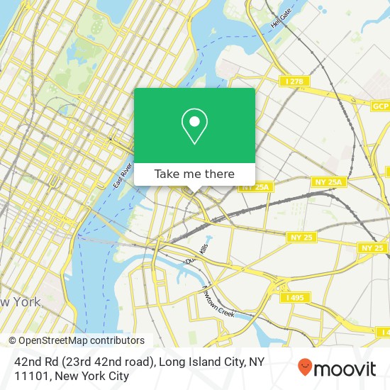 Mapa de 42nd Rd (23rd 42nd road), Long Island City, NY 11101
