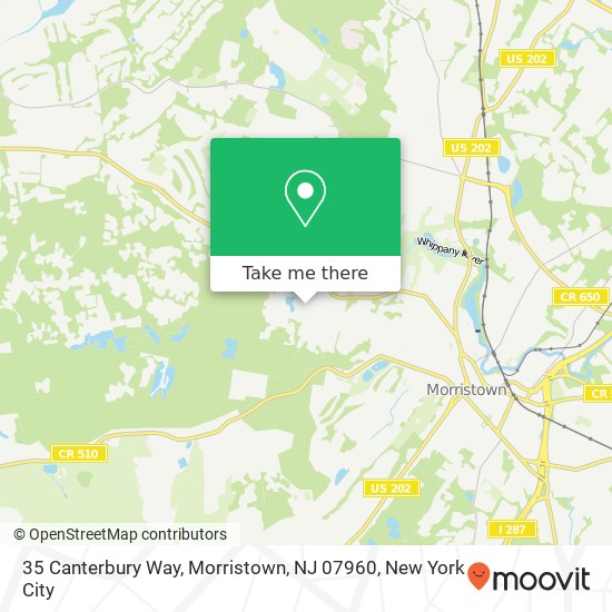35 Canterbury Way, Morristown, NJ 07960 map
