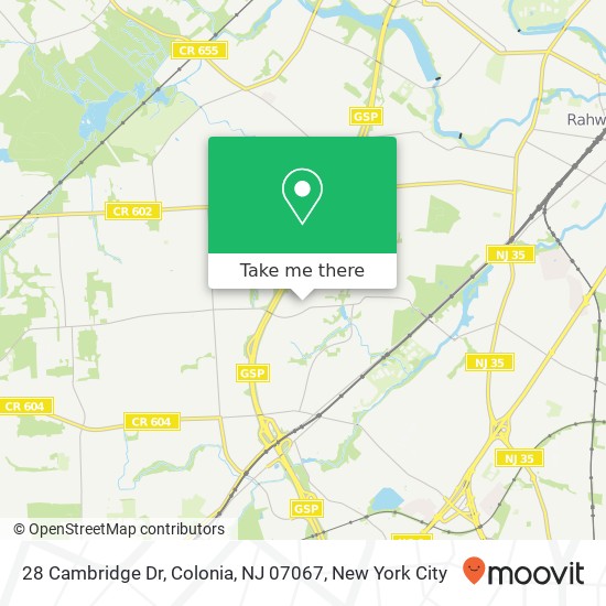 28 Cambridge Dr, Colonia, NJ 07067 map