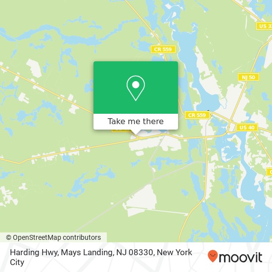 Harding Hwy, Mays Landing, NJ 08330 map
