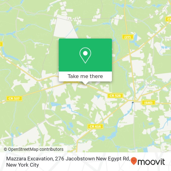 Mazzara Excavation, 276 Jacobstown New Egypt Rd map