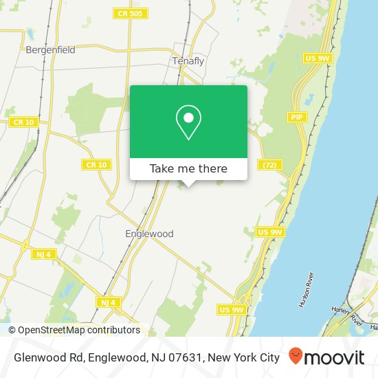 Mapa de Glenwood Rd, Englewood, NJ 07631