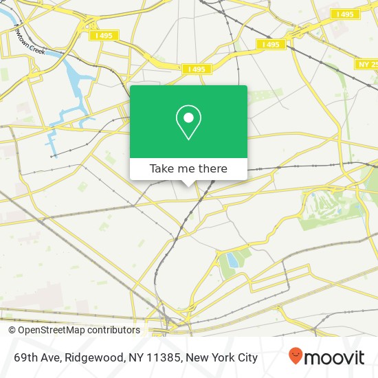 69th Ave, Ridgewood, NY 11385 map