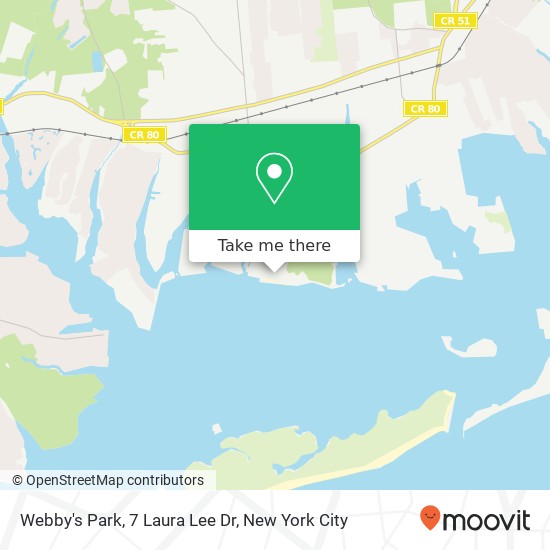 Mapa de Webby's Park, 7 Laura Lee Dr