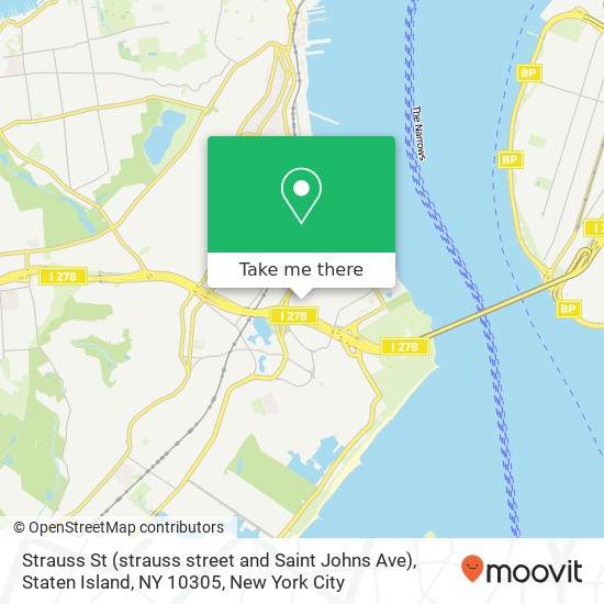 Strauss St (strauss street and Saint Johns Ave), Staten Island, NY 10305 map